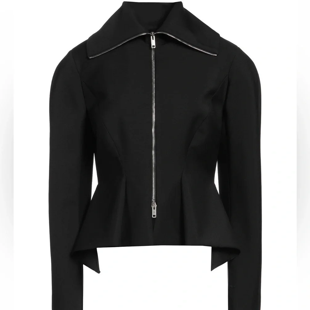 New Givenchy Peplum Wool-Mohair Zip Up Jacket Size 38 - Picture 12 of 15